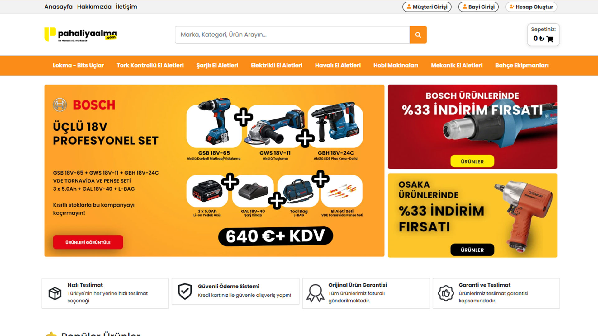 Pahaliyaalma E-Ticaret Sitesi